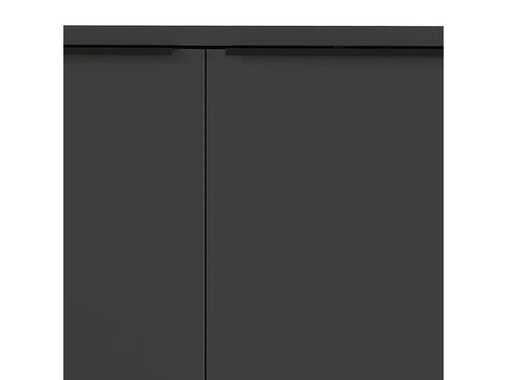 Büroschrank Schrank in Dunkelgrau mit Drehtüren