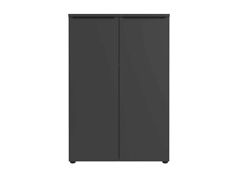 Büroschrank Schrank in Dunkelgrau mit Drehtüren