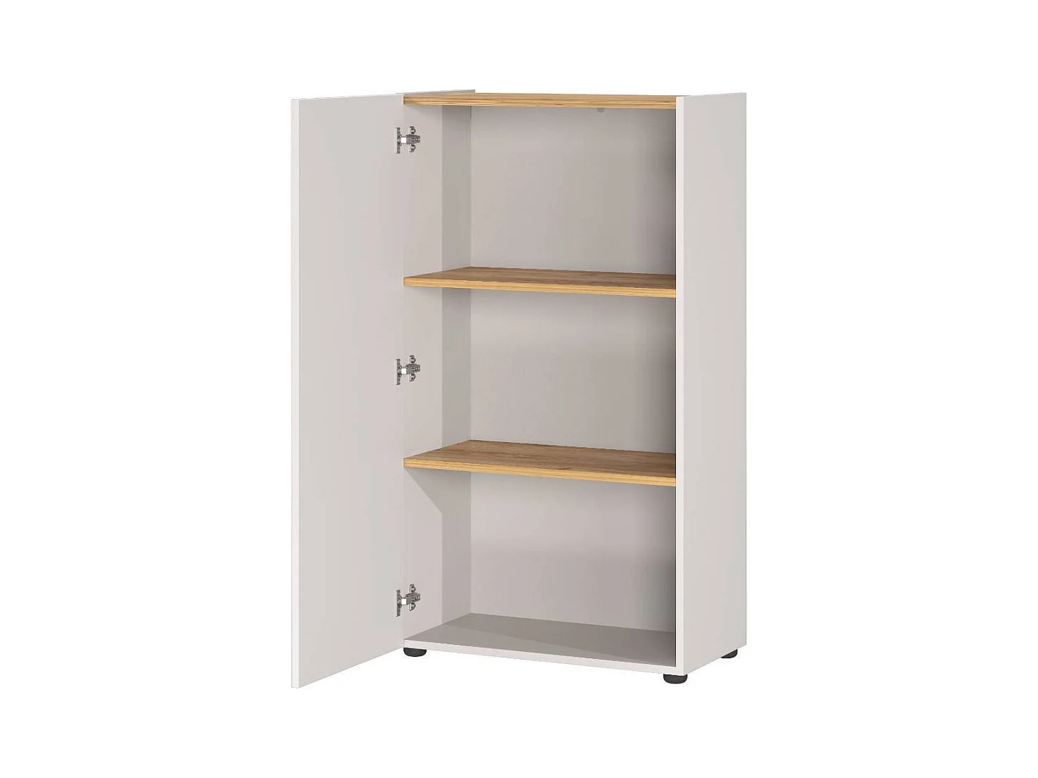 Büroschrank Schrank Büro mit zwei Einlegeböden 1 türig