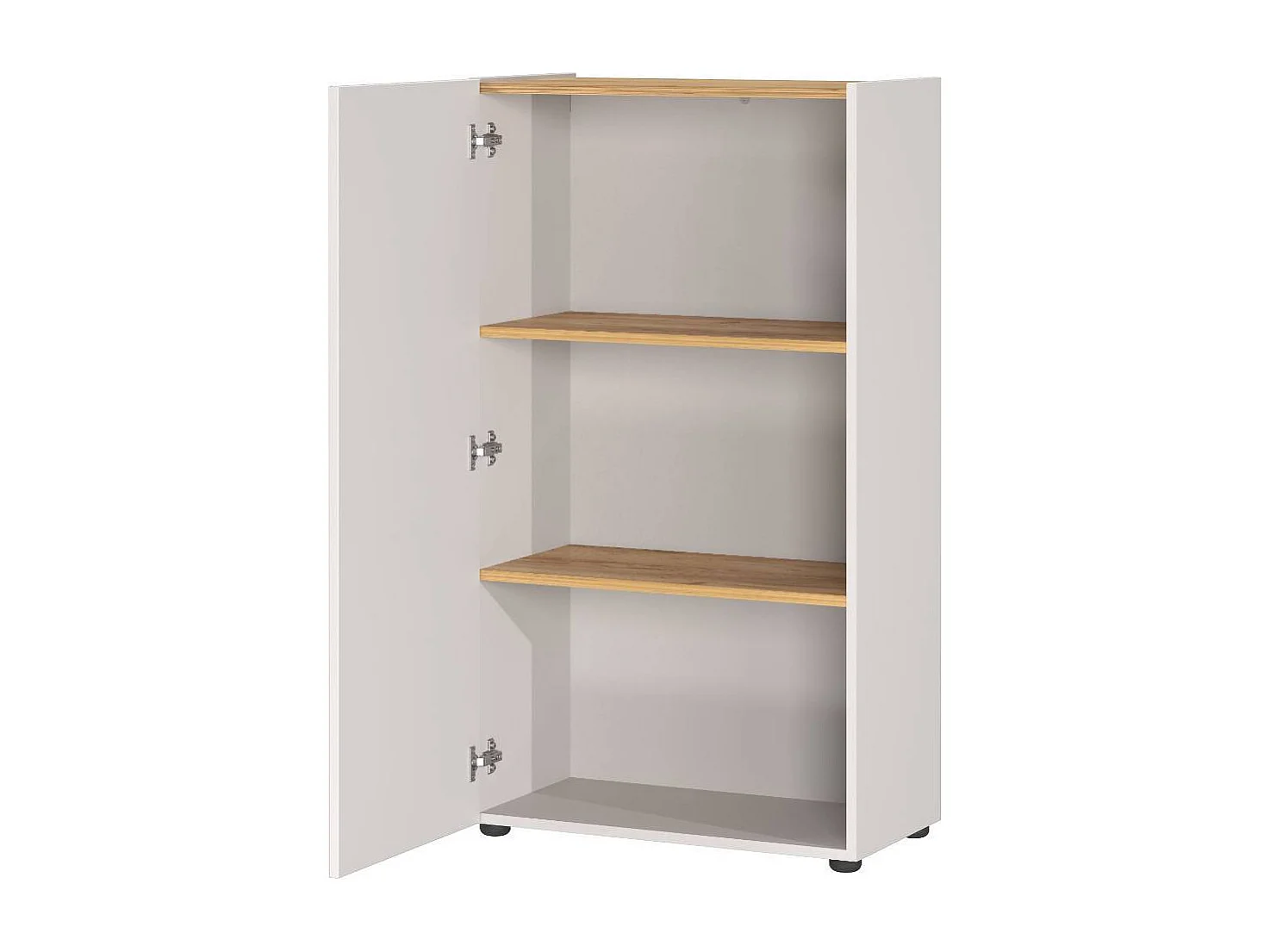 Büroschrank Schrank Büro mit zwei Einlegeböden 1 türig