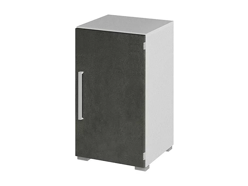 Aktenschr�nkchen in Grau Wei� 1 t�rig