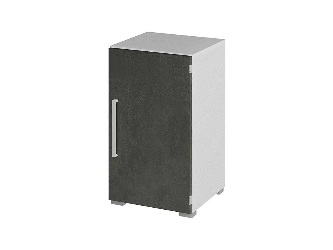 Aktenschr�nkchen in Grau Wei� 1 t�rig