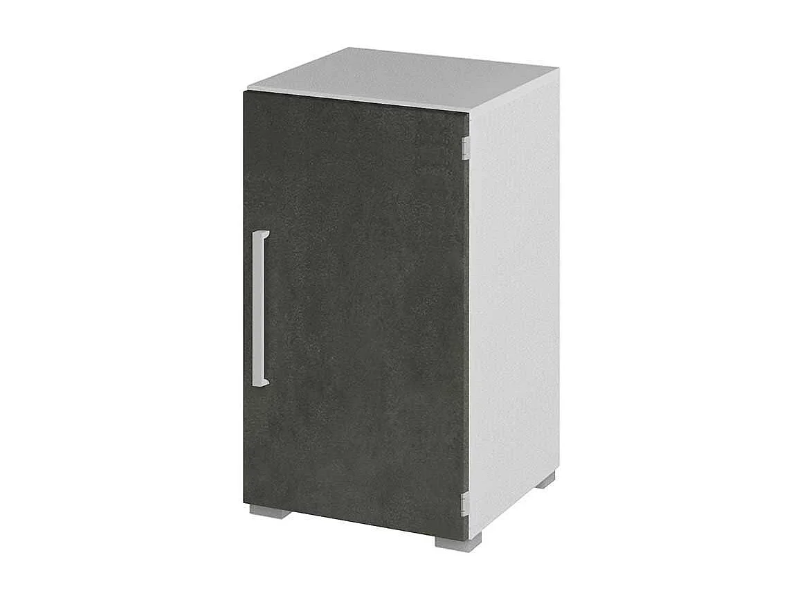 Aktenschr�nkchen in Grau Wei� 1 t�rig