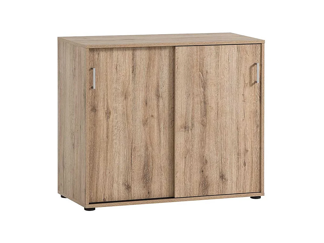 Büroschrank Schrank Büro mit Schiebetüren und zwei Einlegeböden