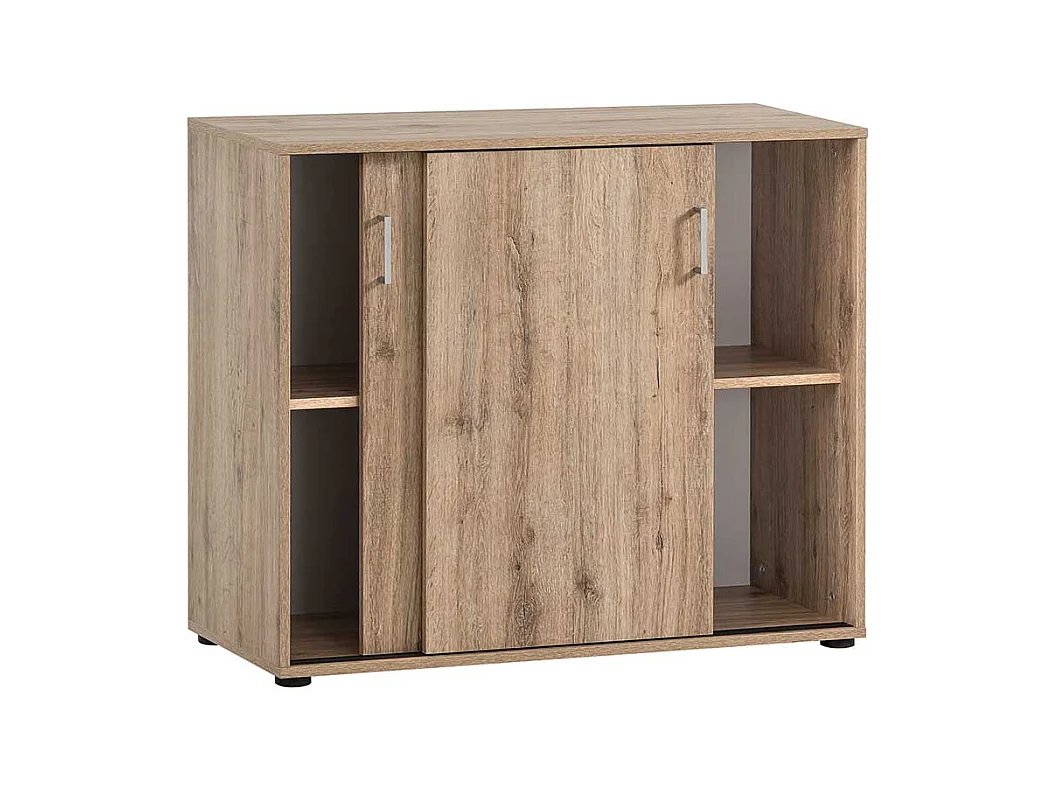 Büroschrank Schrank Büro mit Schiebetüren und zwei Einlegeböden