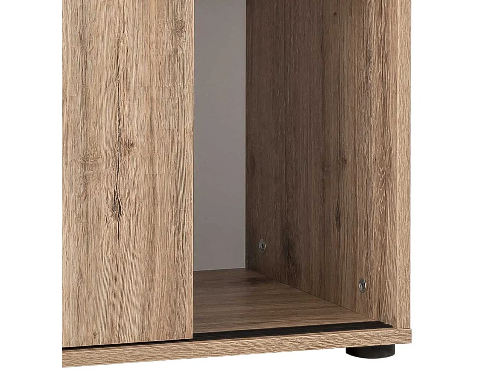 Büroschrank Schrank Büro mit Schiebetüren und zwei Einlegeböden