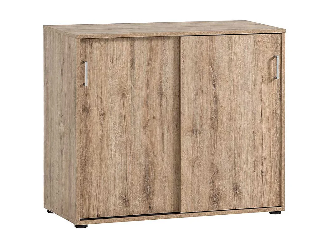 Büroschrank Schrank Büro mit Schiebetüren und zwei Einlegeböden