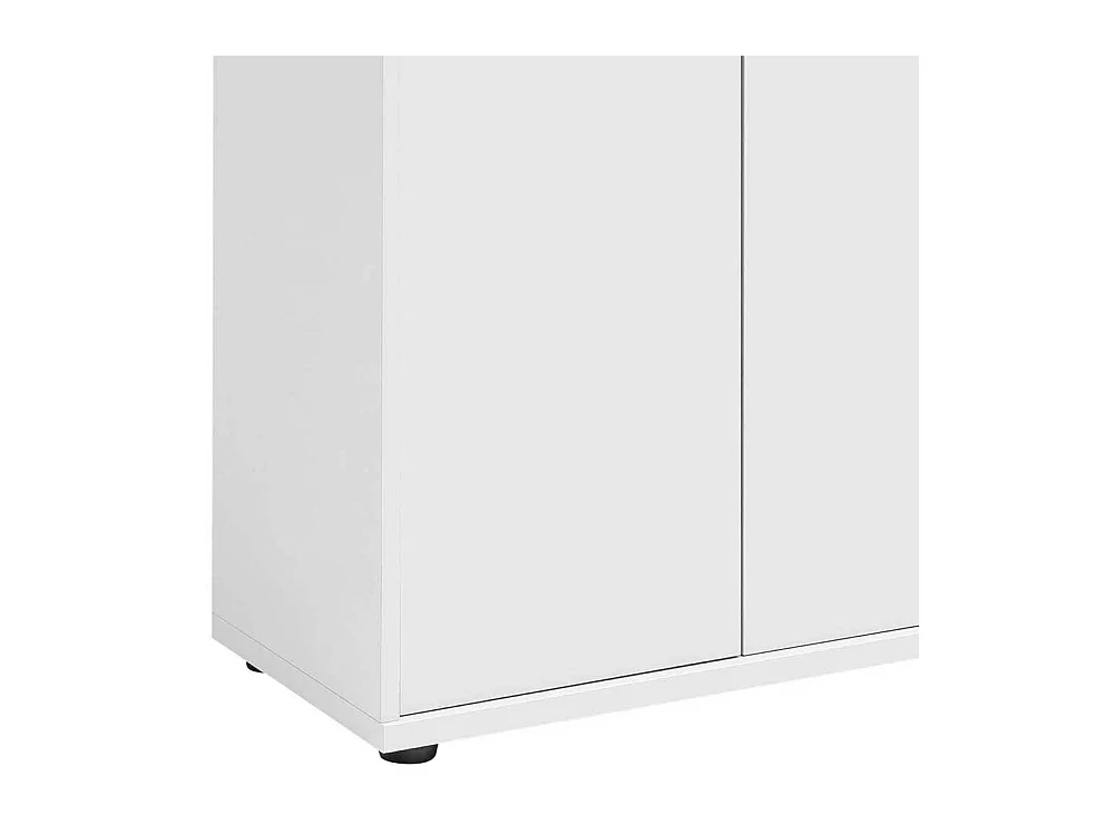 Aktenschrank in Weiß melaminbeschichtet 2 türig
