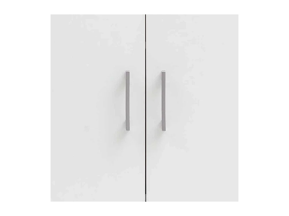 Aktenschrank in Weiß melaminbeschichtet 2 türig