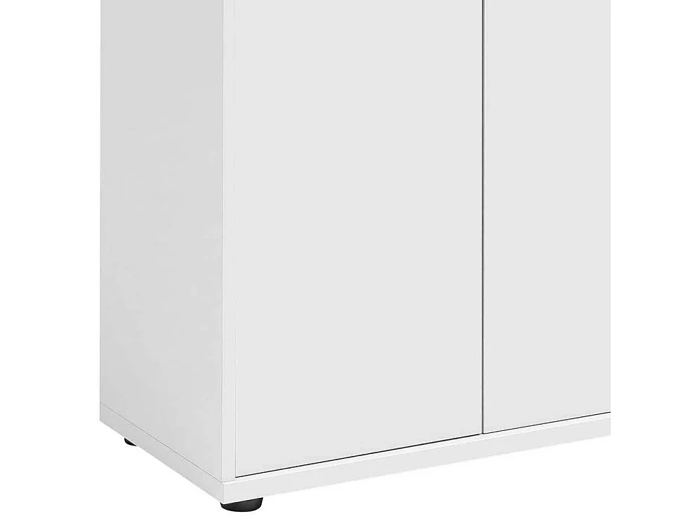 Aktenschrank in Weiß melaminbeschichtet 2 türig