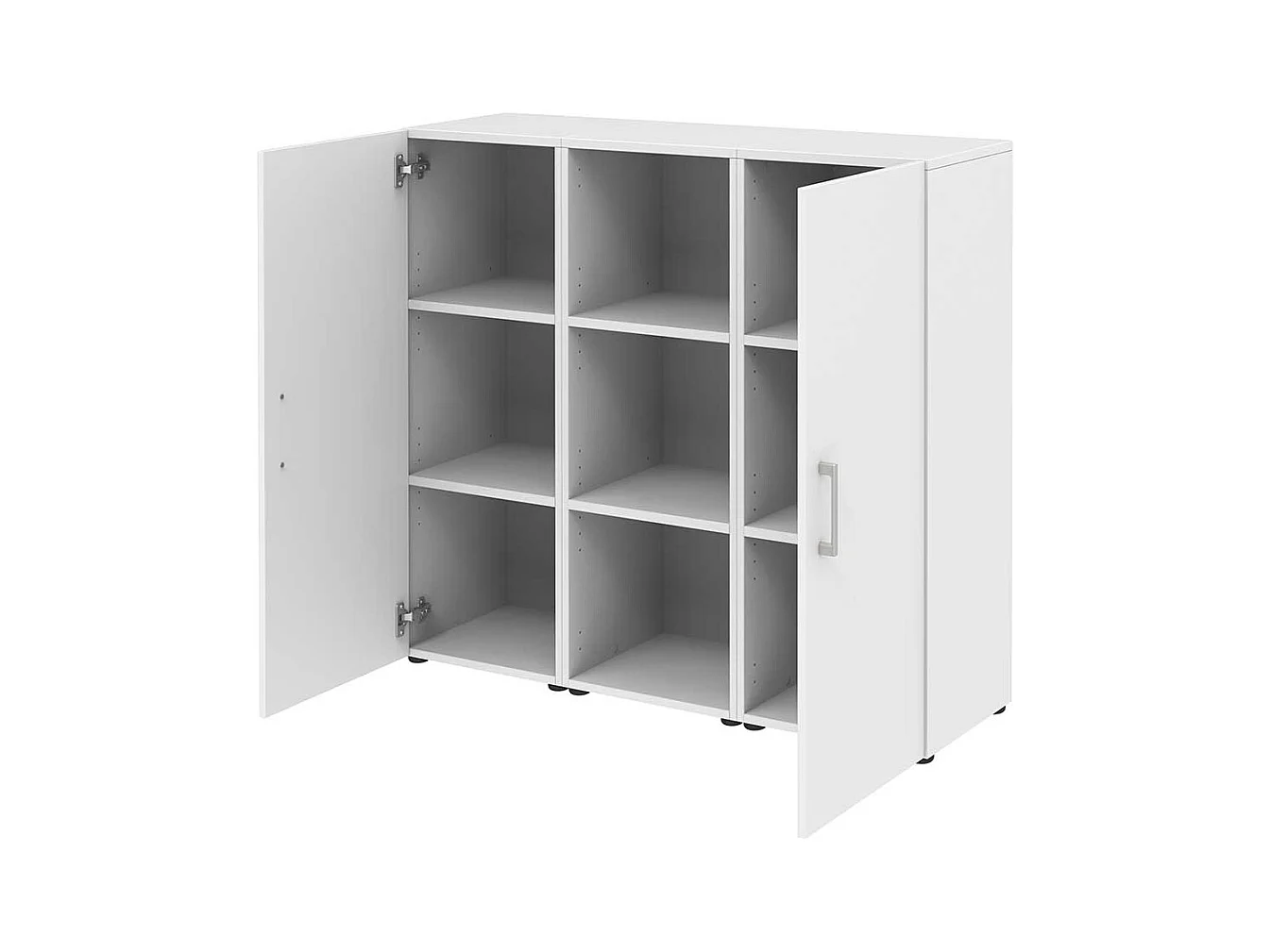 B�roschrank f�r Ordner in Wei� 2 t�rig