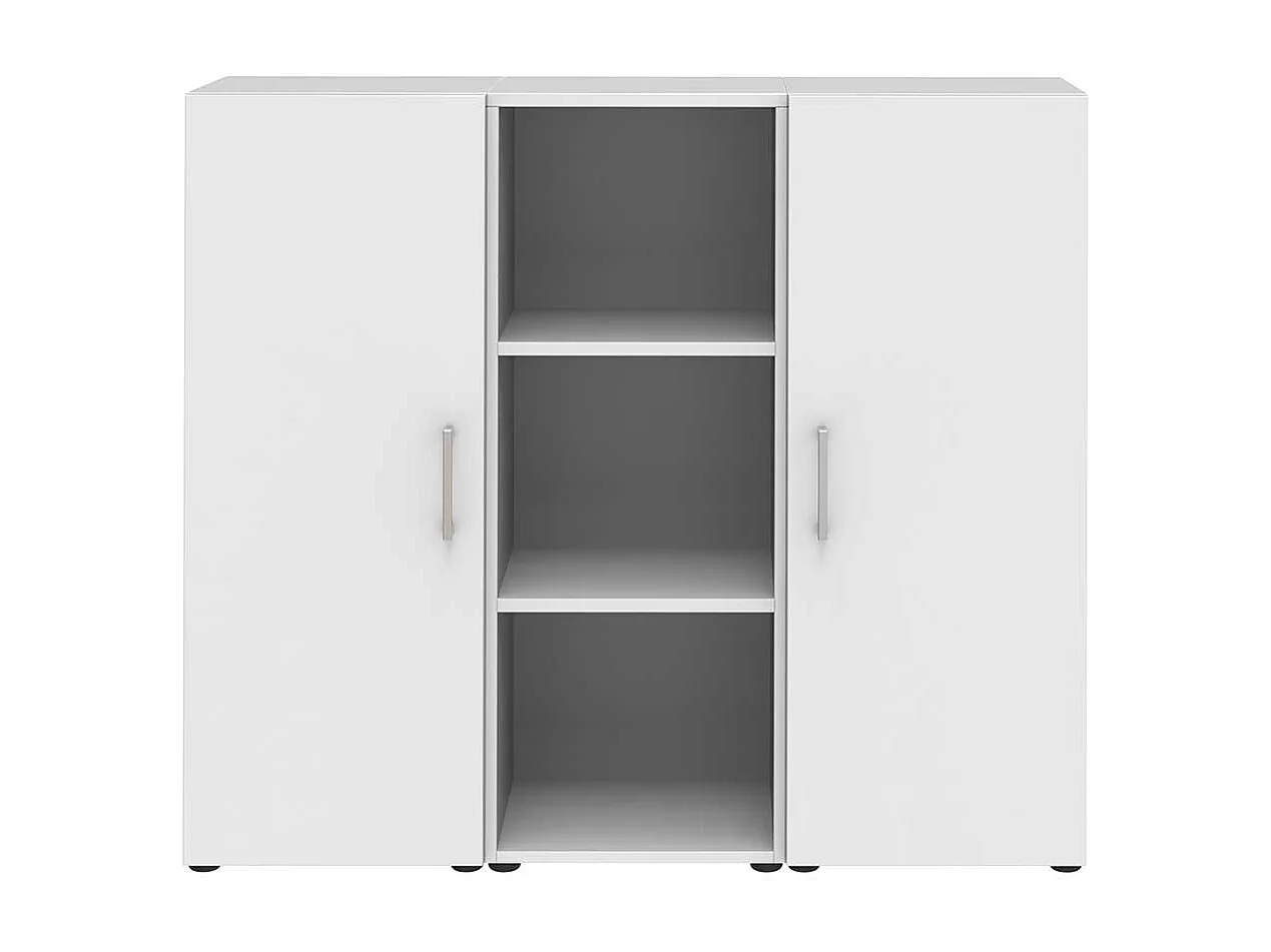 B�roschrank f�r Ordner in Wei� 2 t�rig