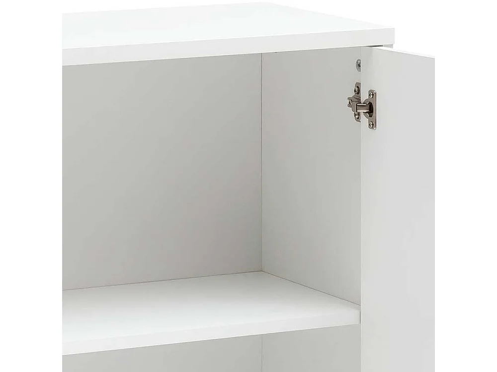 Ordnerschrank in Weiß melaminbeschichtet 2 türig