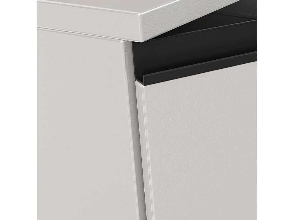 Büroschrank Schrank Büro mit Drehtüren melaminbeschichtet