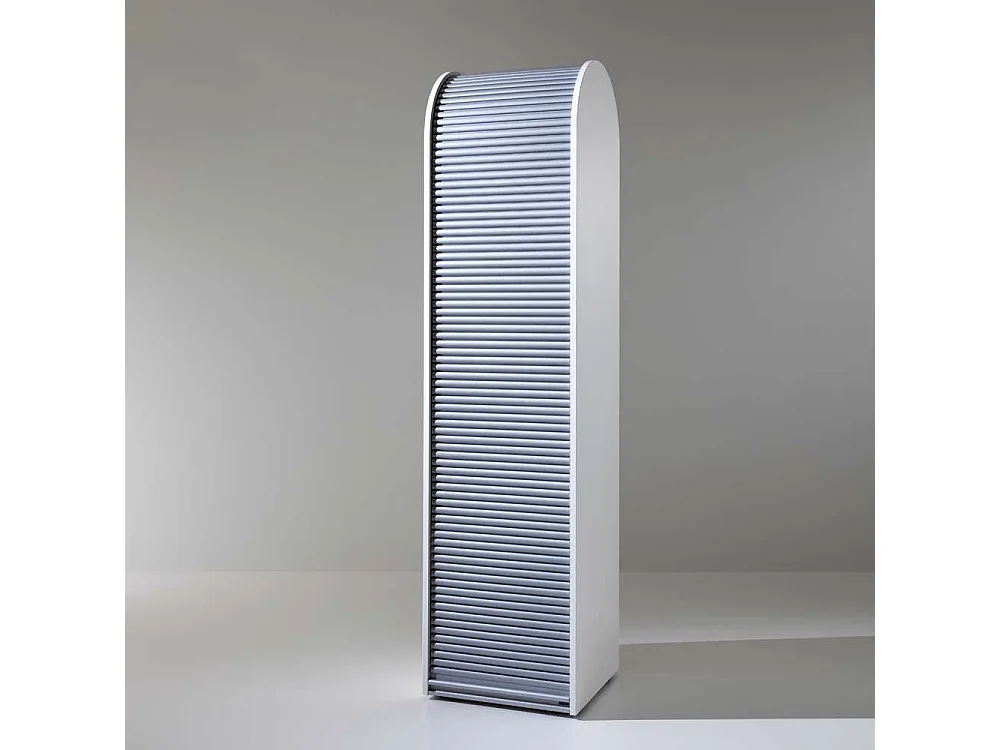 Rolloschrank in Weiß Grau Büro