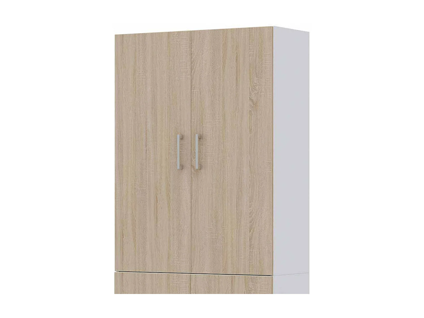 B�roschrank in Wei� Eiche Sonoma 4 t�rig