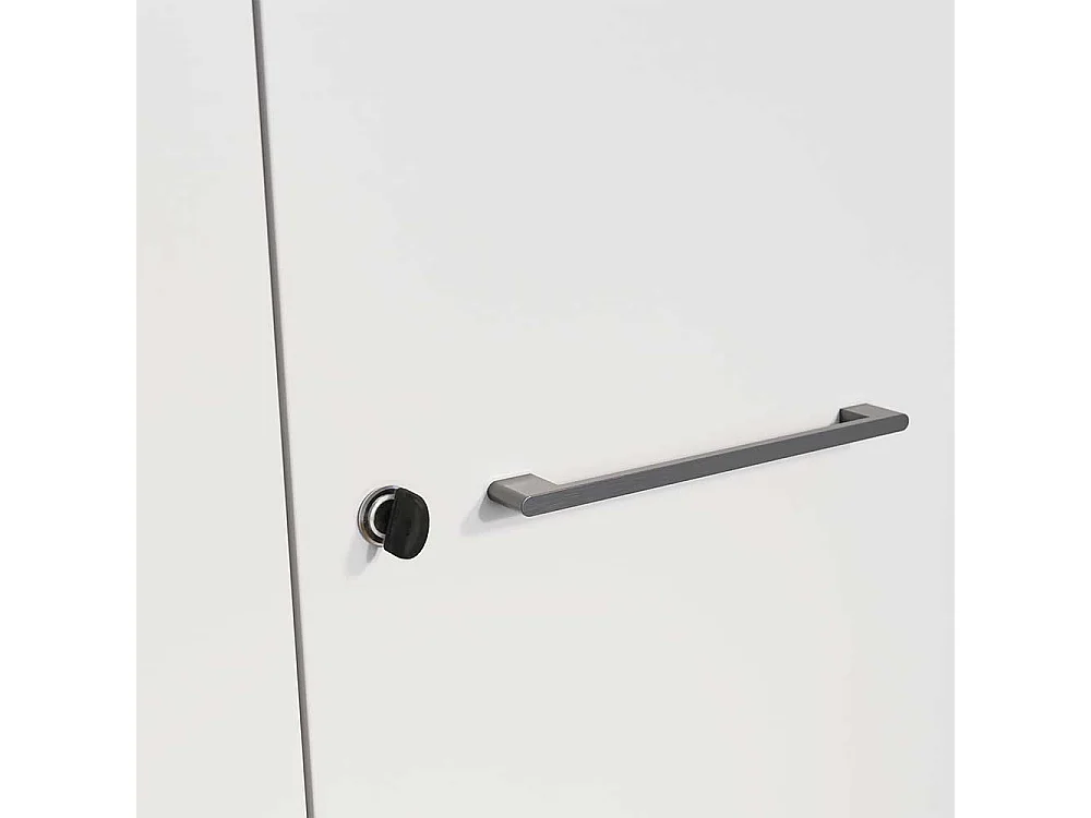 Officeschrank in Lichtgrau abschließbar