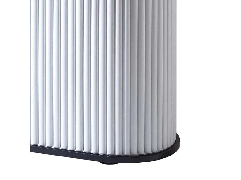 Büroschrank mit Rollo Schwarz und Weiß (zweiteilig)