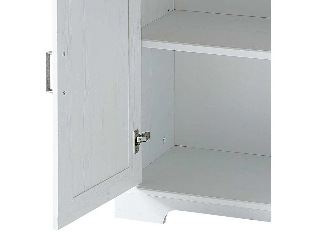 Büroschrank Landhaus Stil 127 cm hoch zwei Schubladen