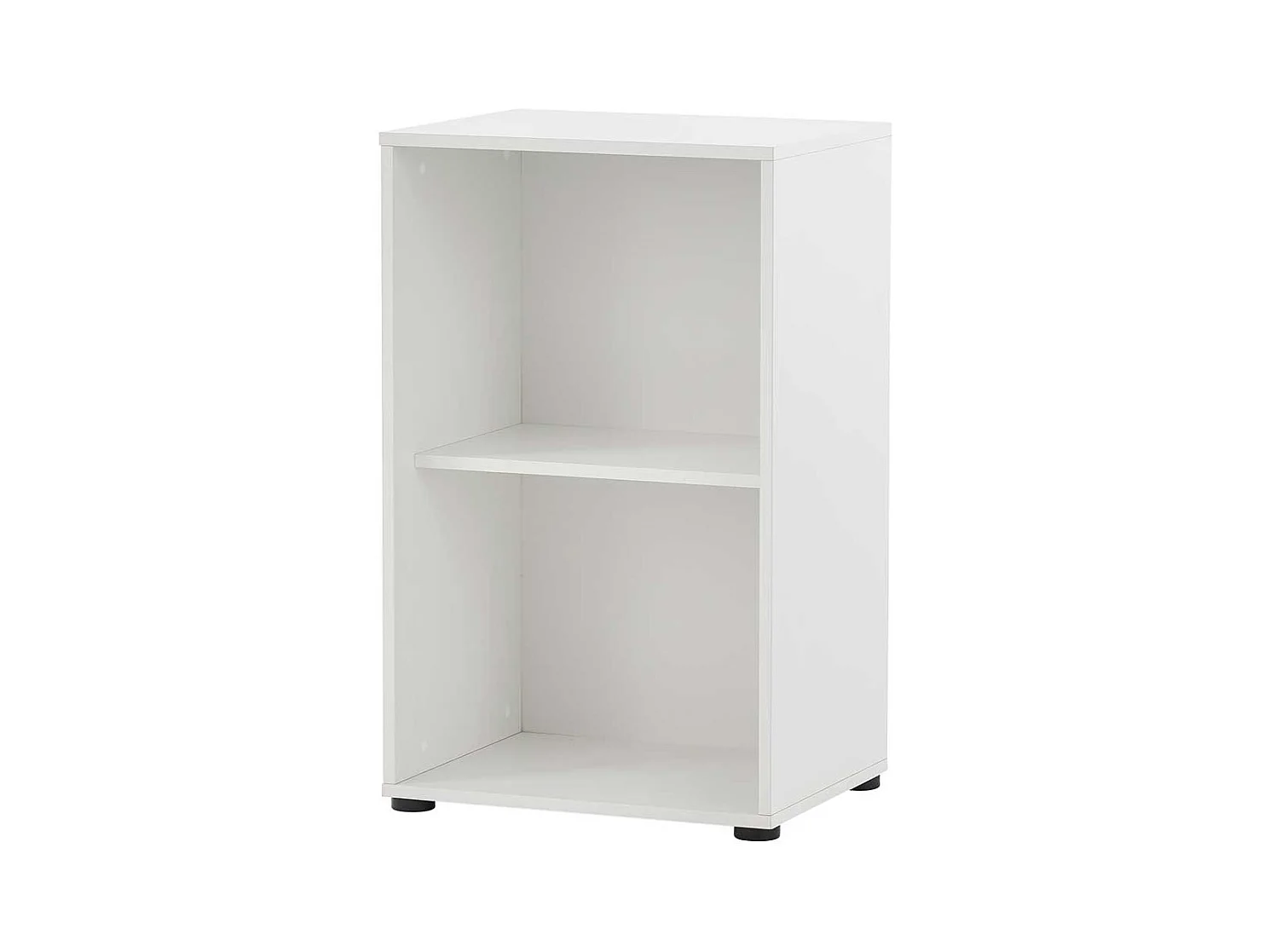 Hoher Officeschrank in Weiß herausnehmbarem Regalkreuz