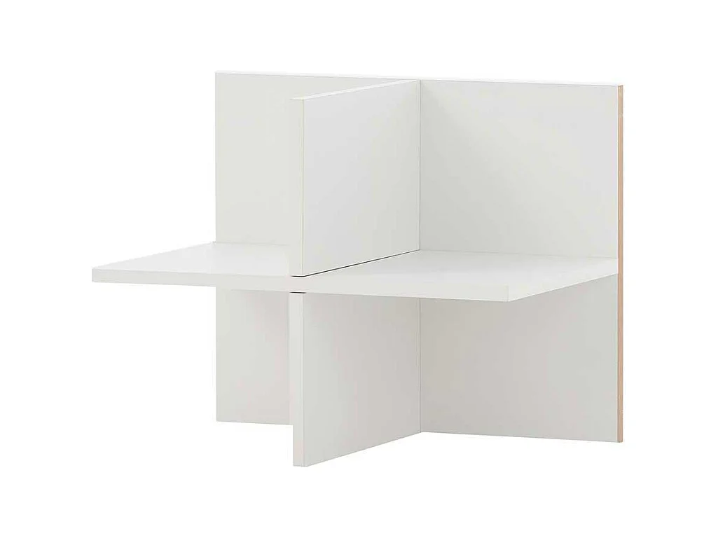 Hoher Officeschrank in Weiß herausnehmbarem Regalkreuz