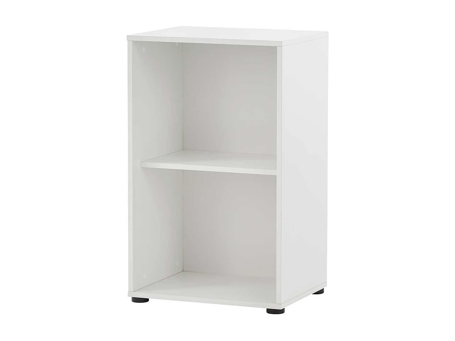 Hoher Officeschrank in Weiß herausnehmbarem Regalkreuz