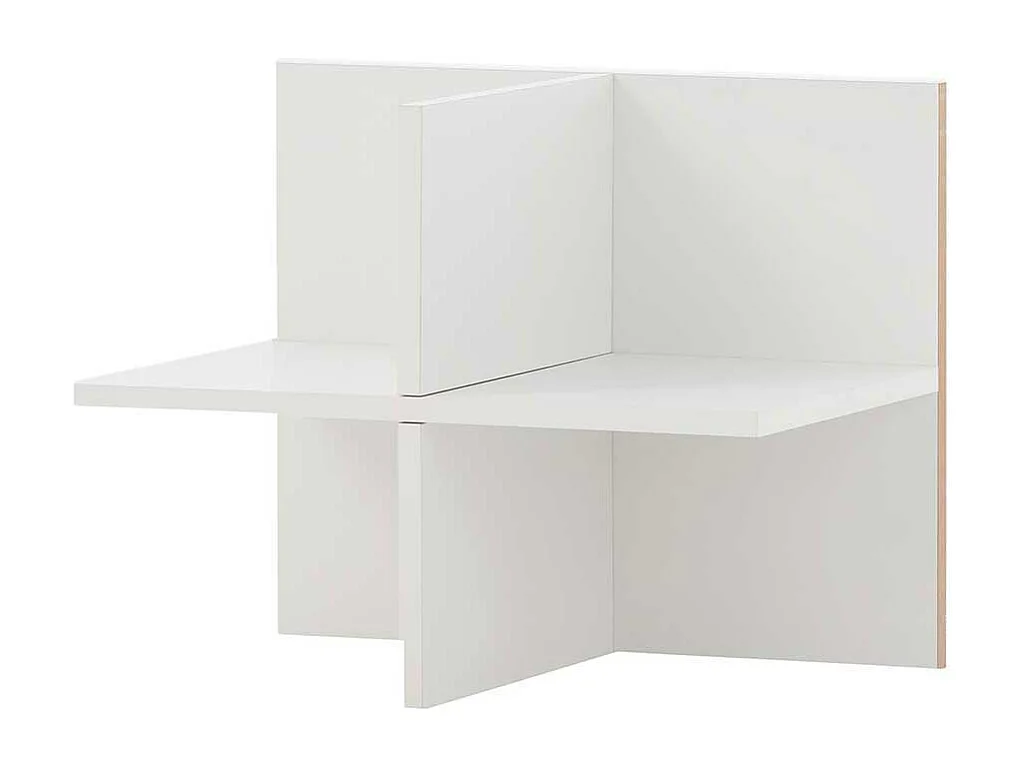 Hoher Officeschrank in Weiß herausnehmbarem Regalkreuz