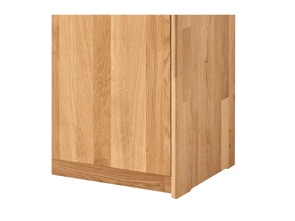 Abschließbarer Aktenschrank aus Wildeiche Massivholz Drehtüren