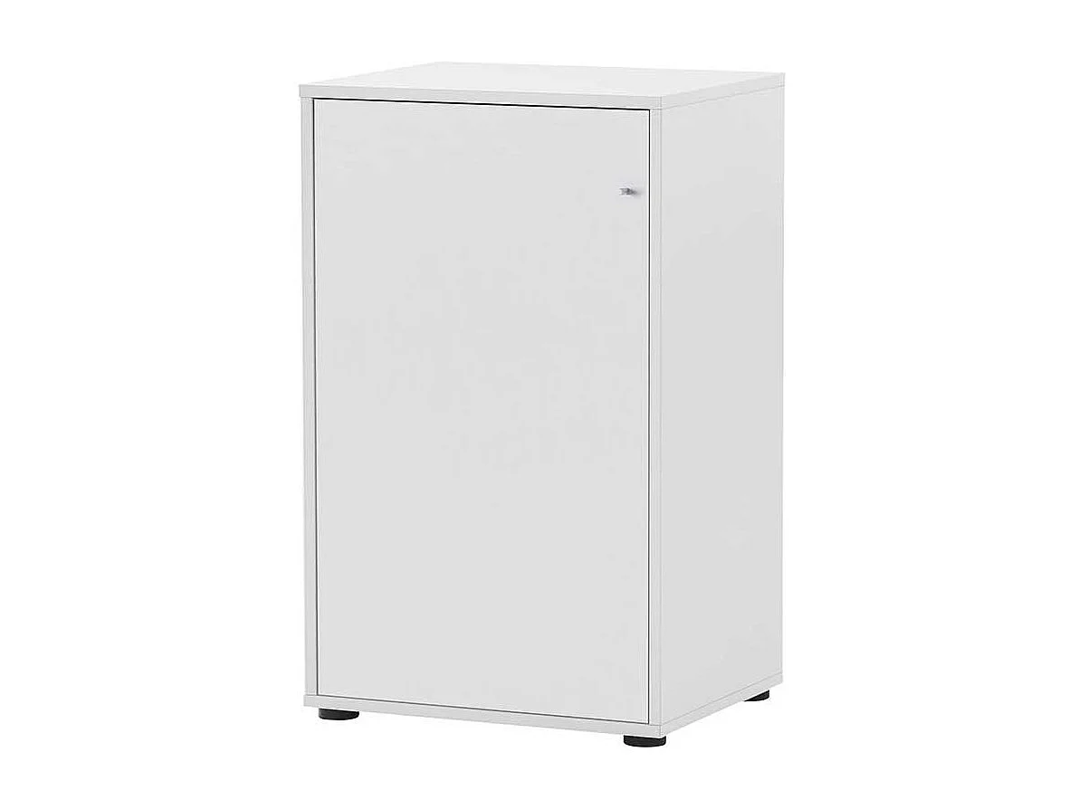 Officeschrank weiss klein Made in Germany einer Drehtür