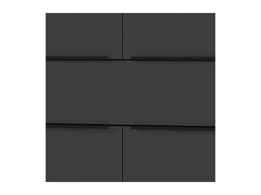 Büroschrank Officeschrank in Dunkelgrau 197 cm hoch