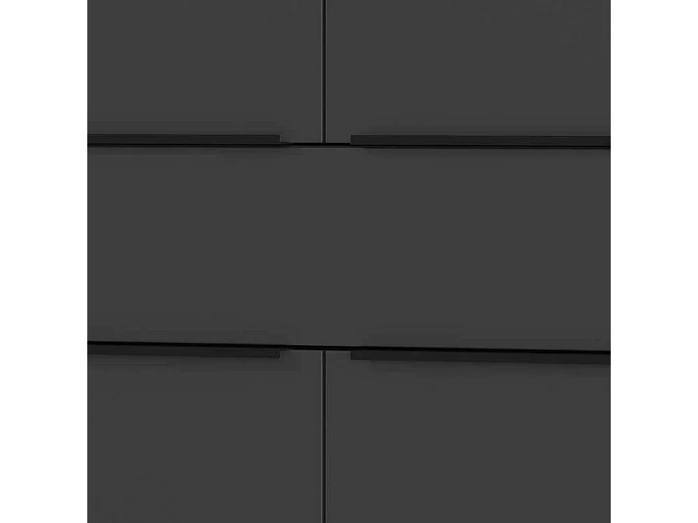 Büroschrank Officeschrank in Dunkelgrau 197 cm hoch