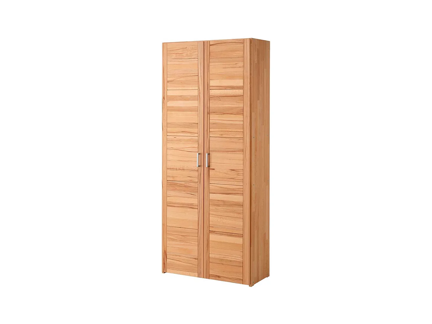 Aktenschrank Buche massiv geölt mit zwei Türen 80x186x33 cm