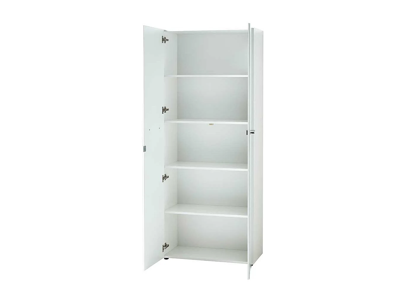 Officeschrank in Weiß Glas beschichtet 80 cm breit