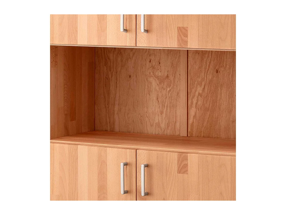 Büroschrank Buche geölt 4 türig 186 cm hoch 80cm breit