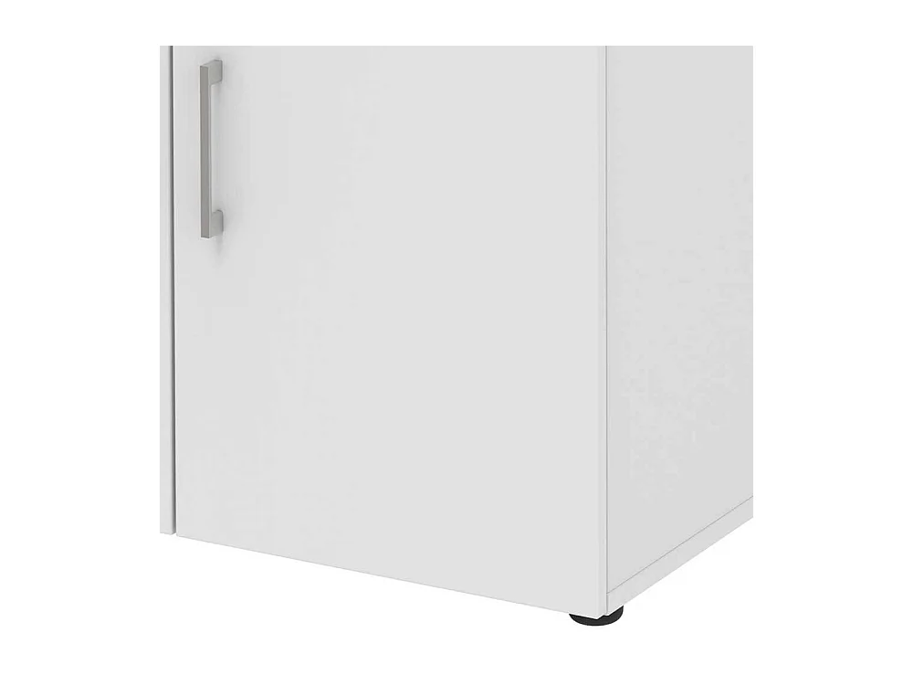 Wei�er Ordnerschrank f�r Home Office zwei Schubladen