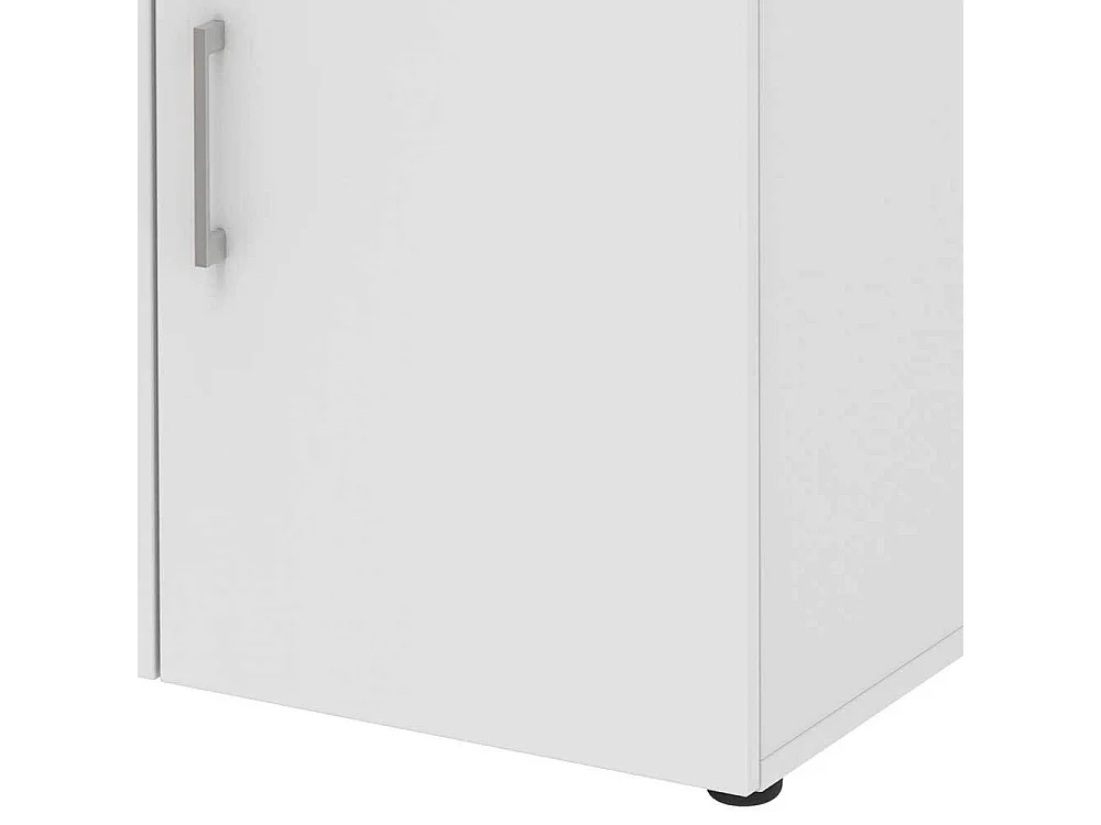 Wei�er Ordnerschrank f�r Home Office zwei Schubladen