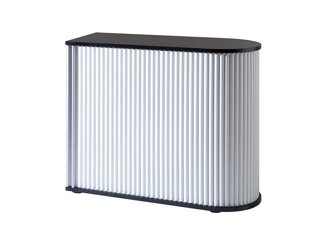 Rolladenschrank in Schwarz und Weiß Büro (zweiteilig)