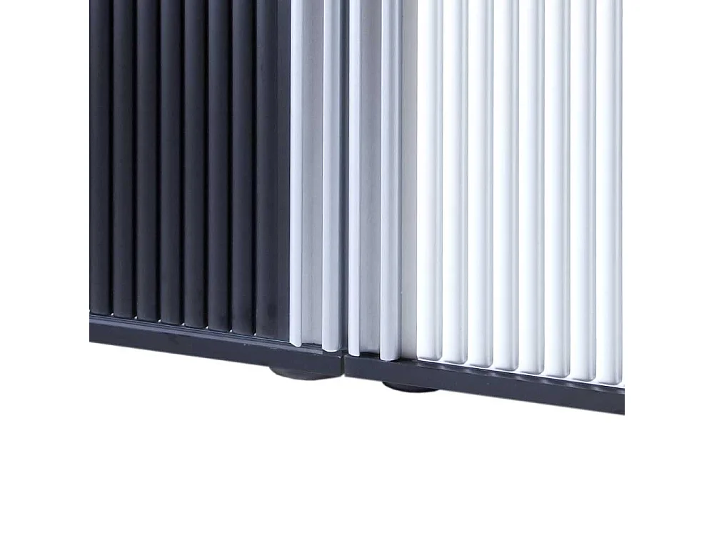 Rolladenschrank in Schwarz und Weiß Büro (zweiteilig)