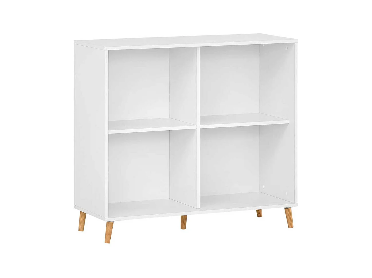 Weißer Büroschrank mit herausnehmbarem Regalkreuz Schiebetüren