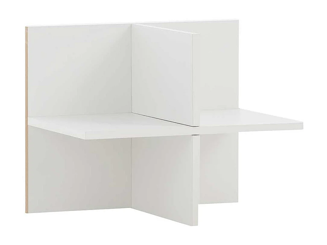 Weißer Büroschrank mit herausnehmbarem Regalkreuz Schiebetüren