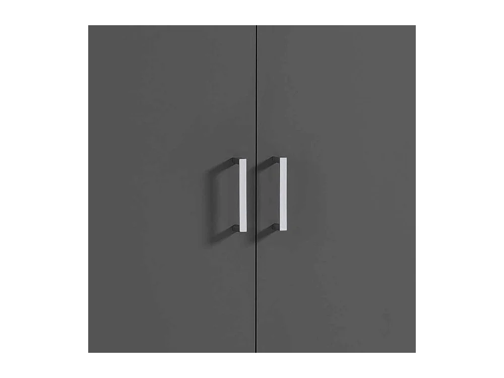 Büroschrank Schrank Büro mit Kunststoffgriffen und Holzwerkstoff Oberfläche