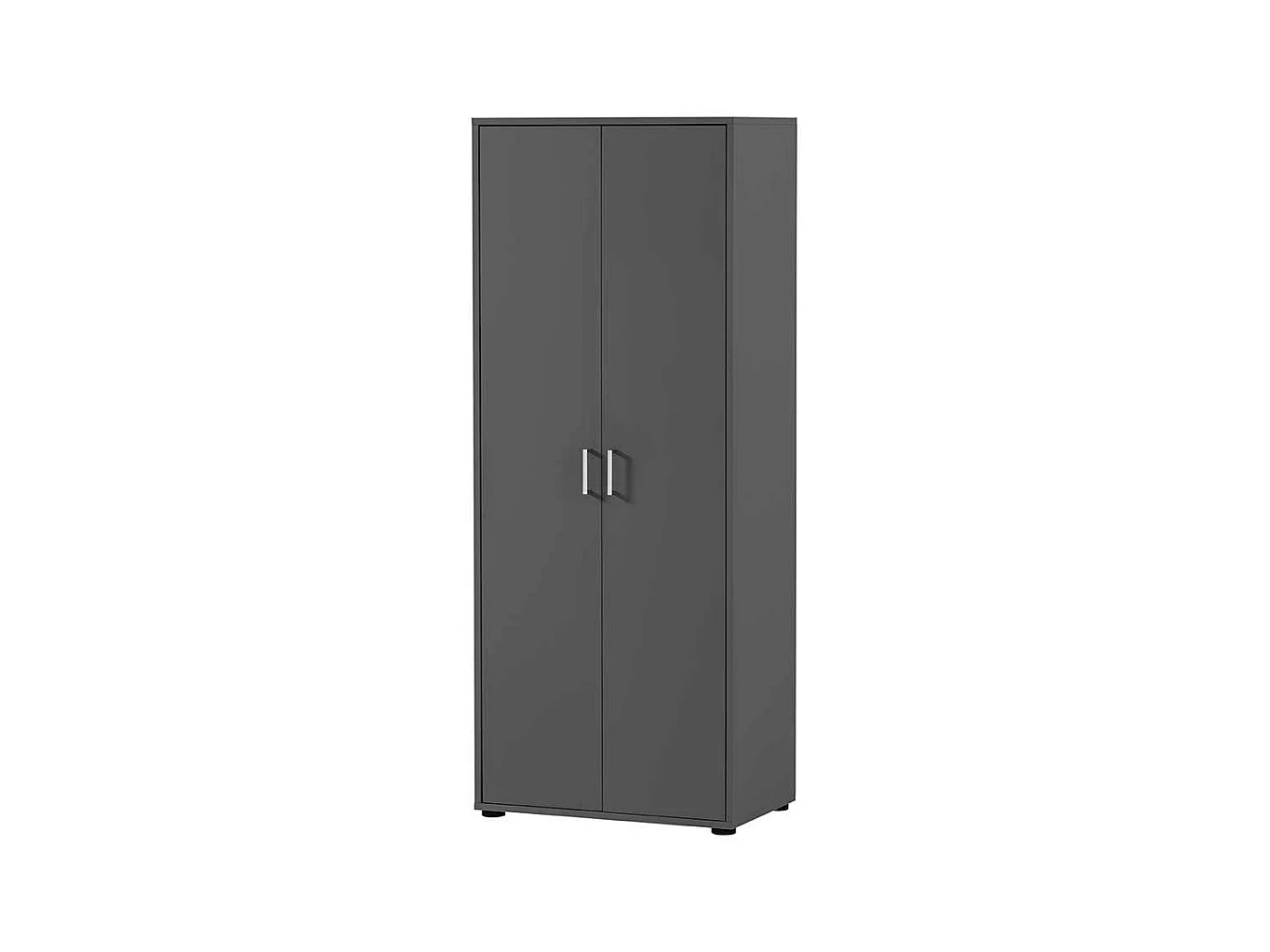 Büroschrank Schrank Büro mit Kunststoffgriffen und Holzwerkstoff Oberfläche