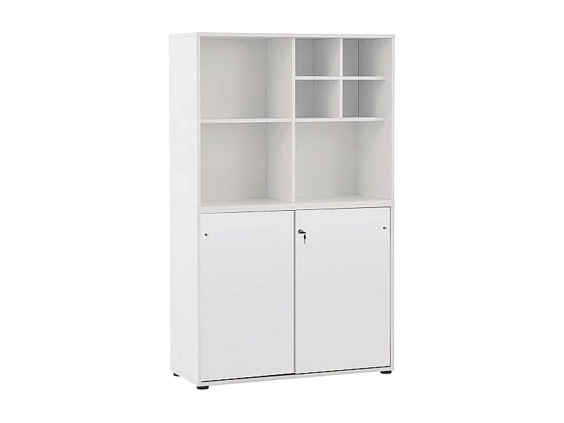 Weisser Aktenordnerschrank abschließbar Made in Germany