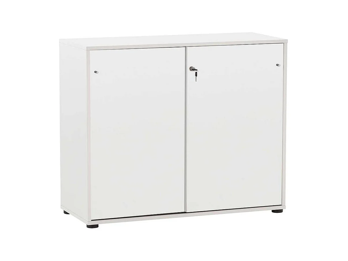 Weisser Aktenordnerschrank abschließbar Made in Germany