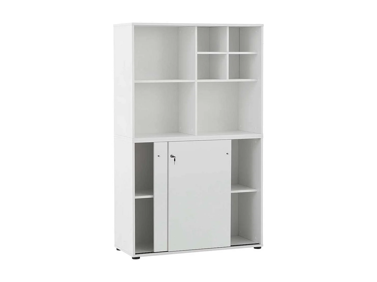 Weisser Aktenordnerschrank abschließbar Made in Germany