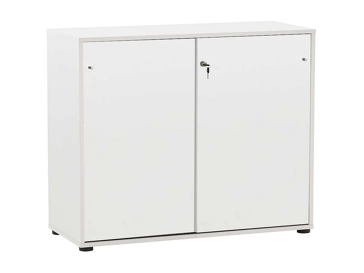 Weisser Aktenordnerschrank abschließbar Made in Germany