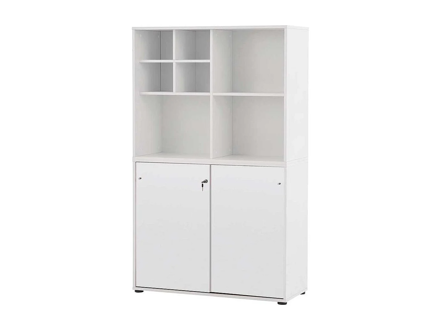 Weisser Aktenordnerschrank abschließbar Made in Germany