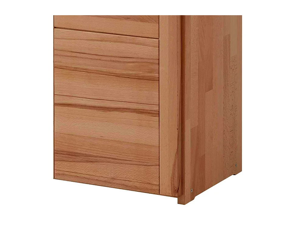 Arbeitszimmerschrank aus Kernbuche und Buche Massivholz 80 cm breit