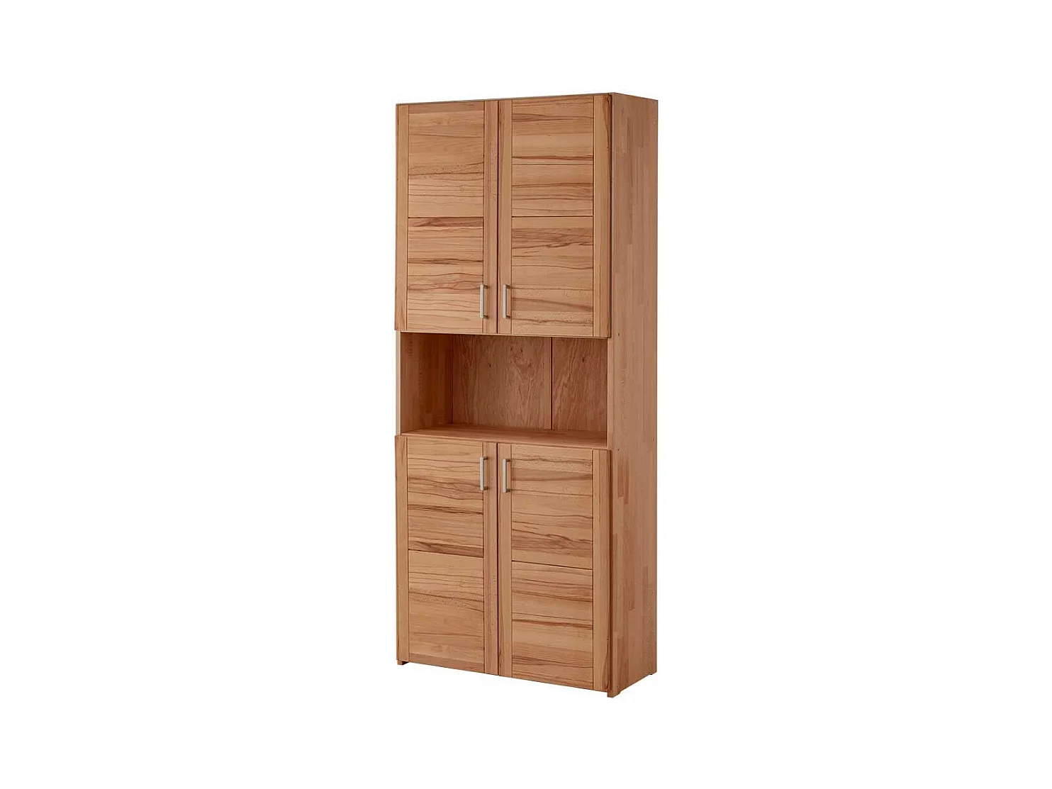 Arbeitszimmerschrank aus Kernbuche und Buche Massivholz 80 cm breit