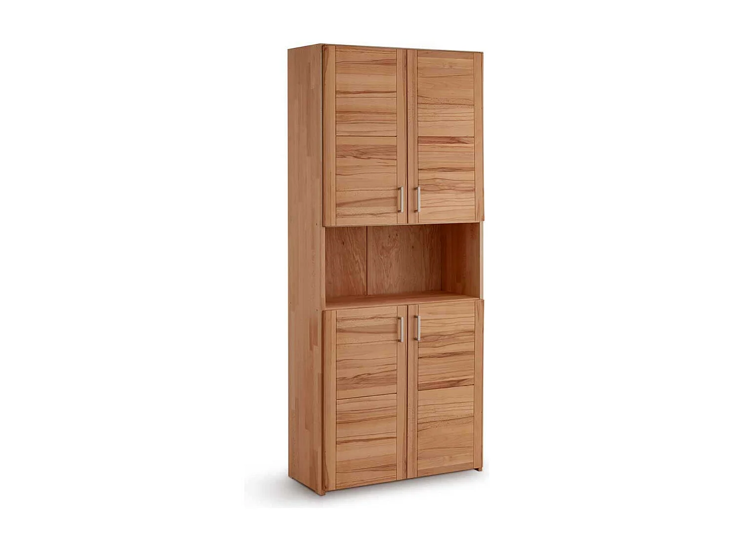 Arbeitszimmerschrank aus Kernbuche und Buche Massivholz 80 cm breit